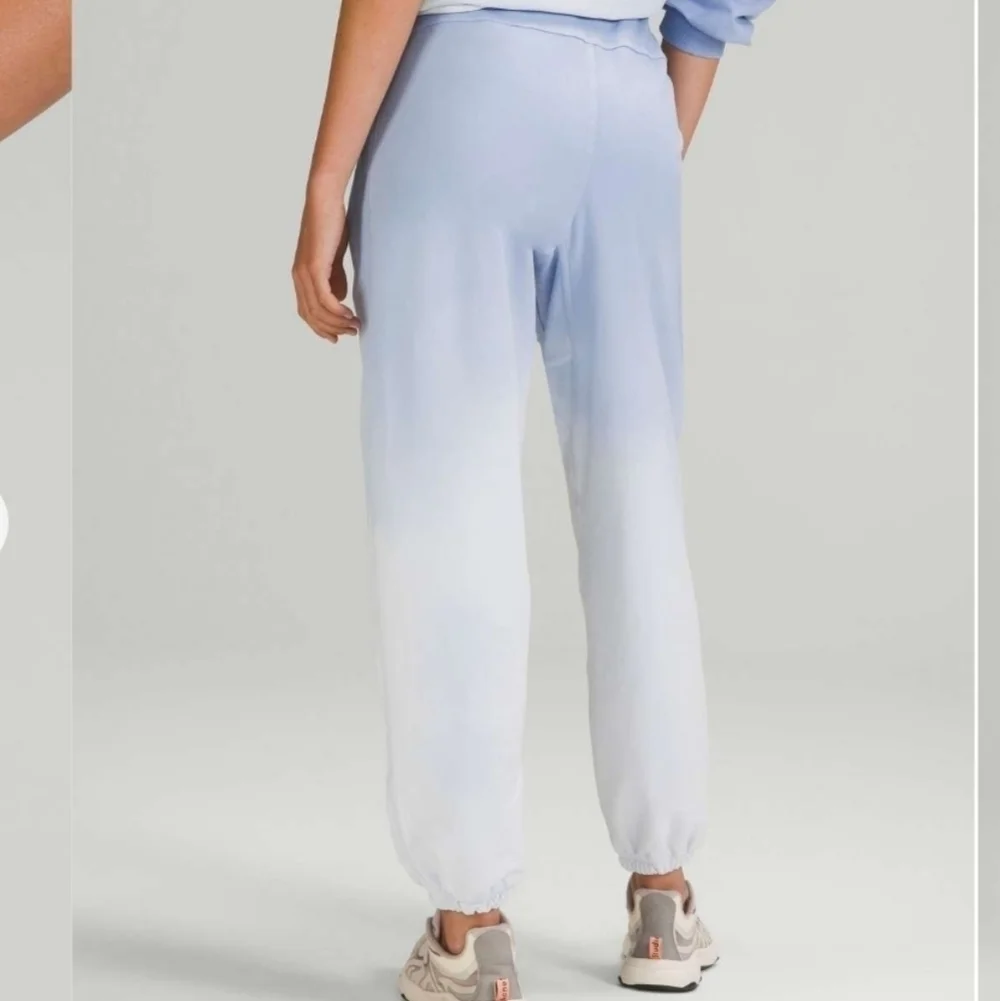 Lululemon LA Athletica  Super-high-rise blue linen ombre wash jogger